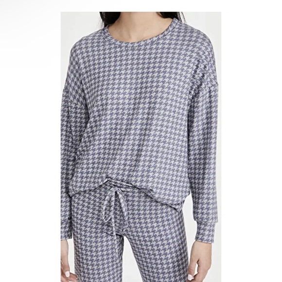 SUNDRY 2 piece Houndstooth Sweatshirt and joggers‎ - Picture 1 of 8